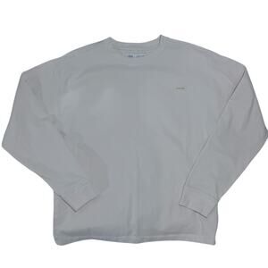 ZARA Long Sleeve Shirt Cream Cotton - Boys 13-14YRS / Men XS
